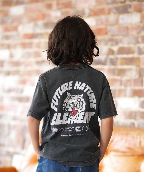 ELEMENT エレメント 半袖 Tシャツ キッズ ジュニア 子供 ロゴ バックプリント BG025258