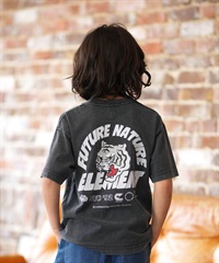 ELEMENT エレメント 半袖 Tシャツ キッズ ジュニア 子供 ロゴ バックプリント BG025258(RBK-130cm)