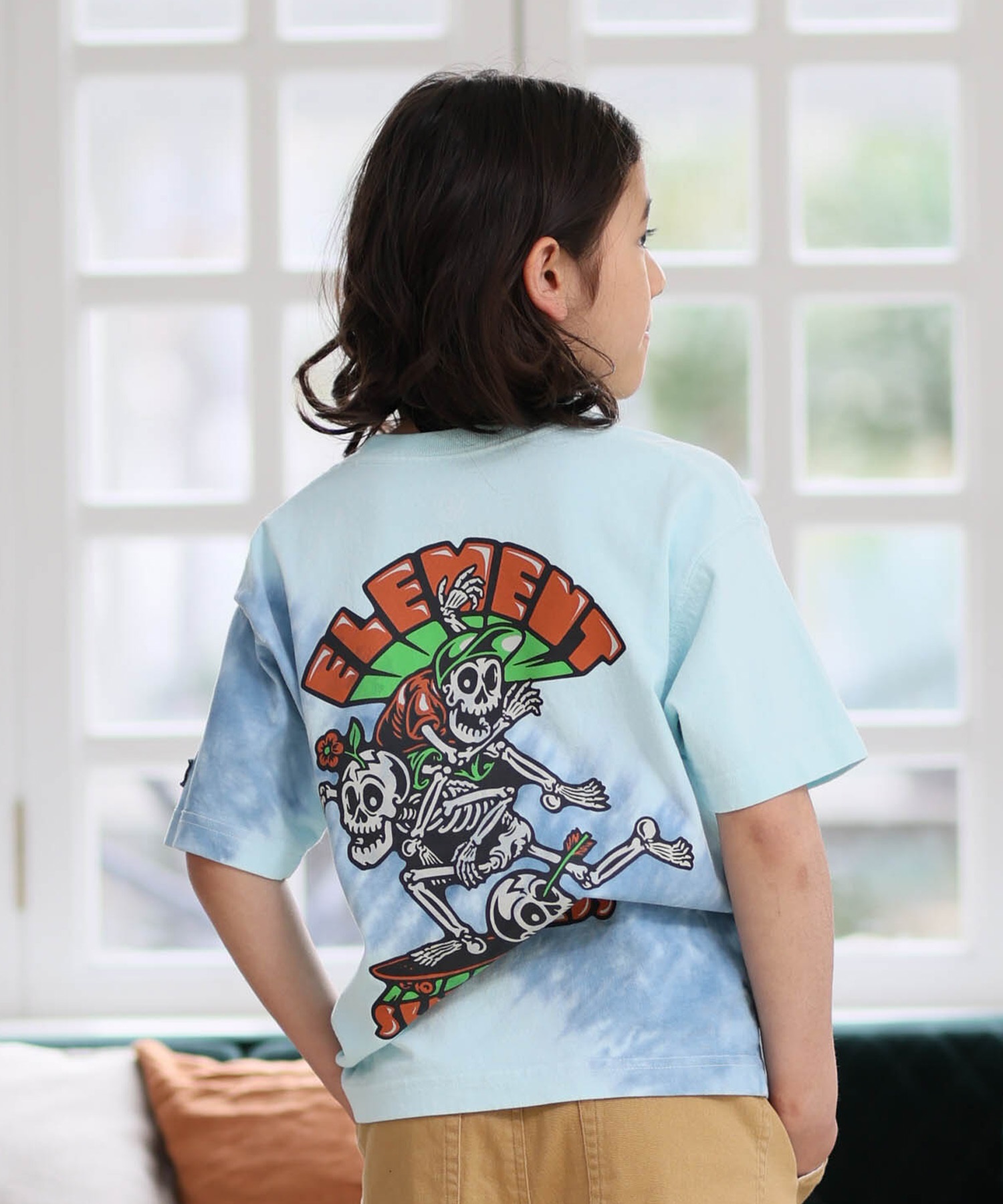 激レア ジェレミースコット フードファイト Tシャツ 半袖総柄 ブルー L 綿 ELEMENT エレメント 半袖 Tシャツ キッズ ジュニア 子供 TIMBER 3 2ND