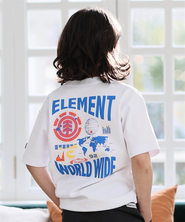 ELEMENT エレメント 半袖 Tシャツ キッズ ジュニア 子供 WORLD WIDE SS Y BG025P11 ムラサキスポーツ限定