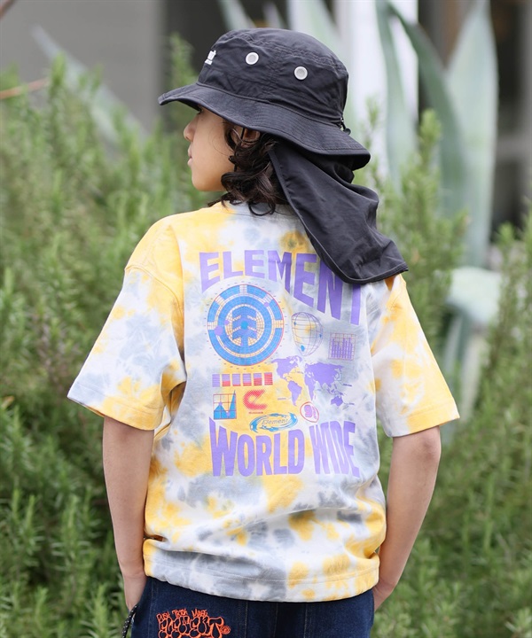 ELEMENT エレメント 半袖 Tシャツ キッズ ジュニア 子供 WORLD WIDE SS Y BG025P11 ムラサキスポーツ限定