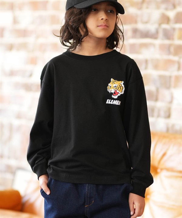 ELEMENT エレメント 長袖 Tシャツ ロンT キッズ ジュニア 子供 DOVE TIGER LS YOUTH BG025060