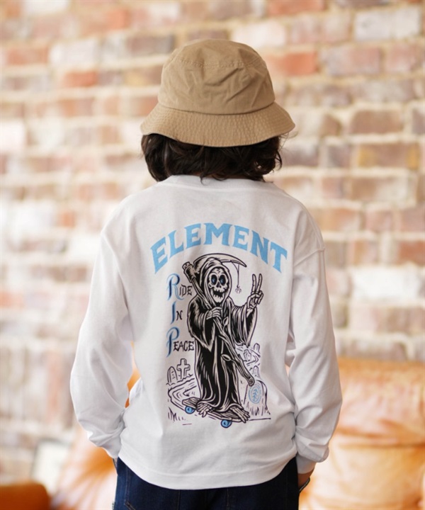 ELEMENT エレメント 長袖 Tシャツ ロンT キッズ ジュニア バックプリント TIMBER RIP LS YOUTH BG025061