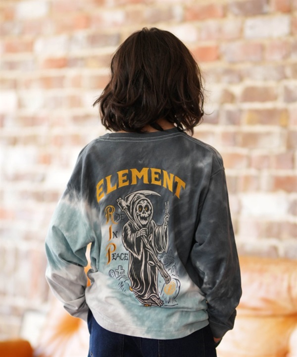 ELEMENT エレメント 長袖 Tシャツ ロンT キッズ ジュニア バックプリント TIMBER RIP LS YOUTH BG025061