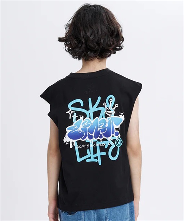 ELEMENT エレメント タンクトップ キッズ ジュニア 子供 バックプリント LAYER TAGGING NO SLEEVE Y BG025356