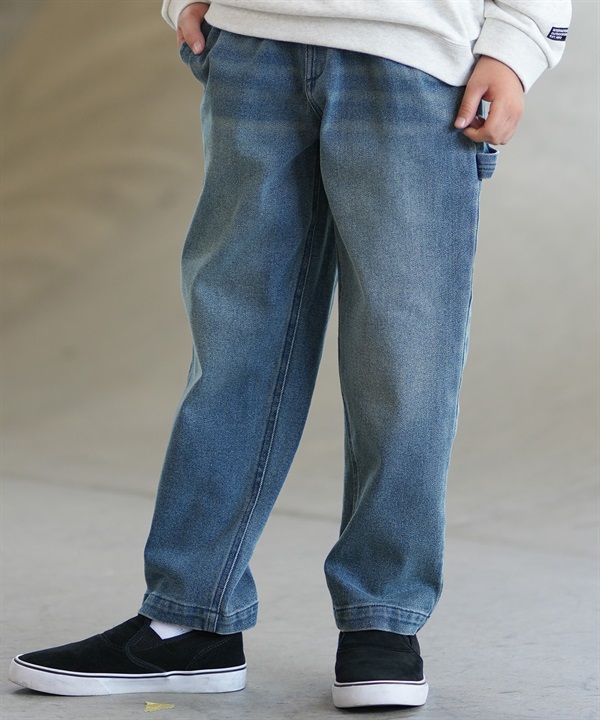 ELEMENT エレメント ロングパンツ キッズ 子供 ペインターパンツ ワイドシルエット ウエストゴム BG026P16