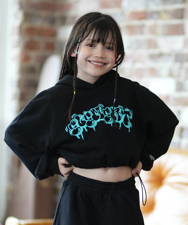 ELEMENT エレメント トレーナー スウェット キッズ ジュニア 子供 クロップド丈 ショート丈 TAGGING HOOD GIRL BG025022
