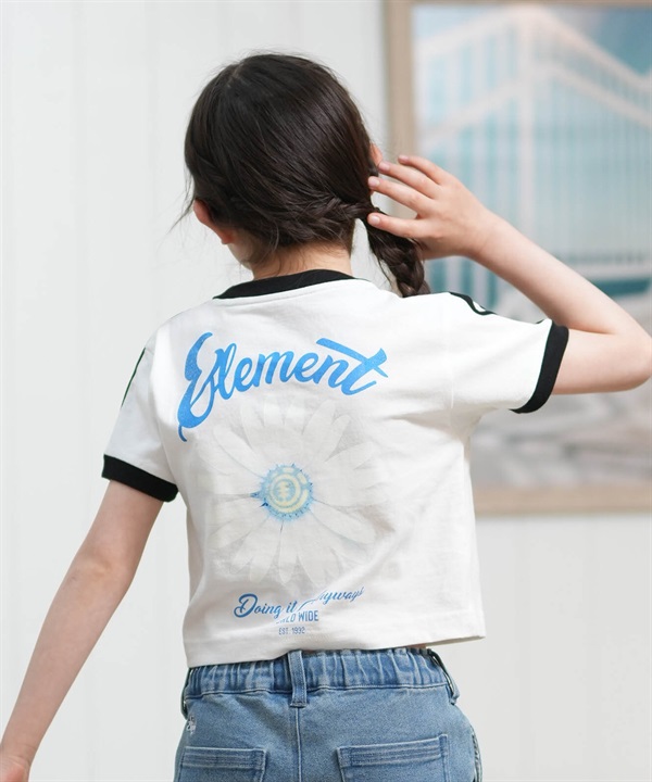 ELEMENT エレメント 半袖 Tシャツ キッズ ジュニア 子供 バックプリント LINE RINGER SS G BG025P07