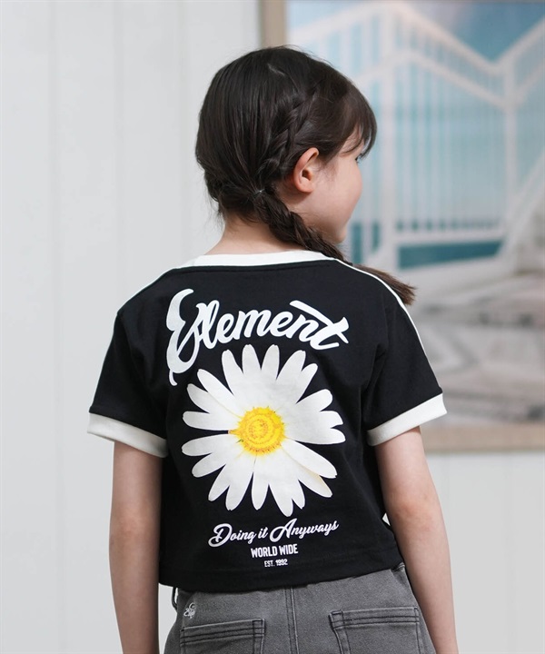 ELEMENT エレメント 半袖 Tシャツ キッズ ジュニア 子供 バックプリント LINE RINGER SS G BG025P07