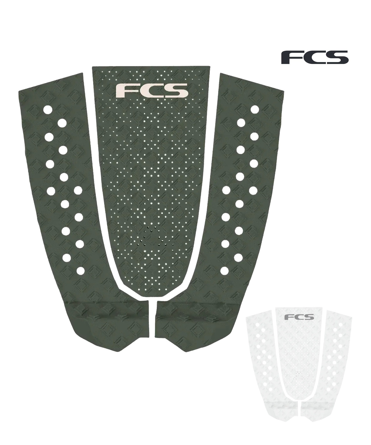 FCS エフシーエス T-3 ECO TRACTION サーフィン デッキパッド ムラサキ