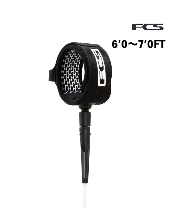 FCS エフシーエス ALL ROUND ESSENTIAL LEASH White Black サーフィン リーシュコード ムラサキスポーツ