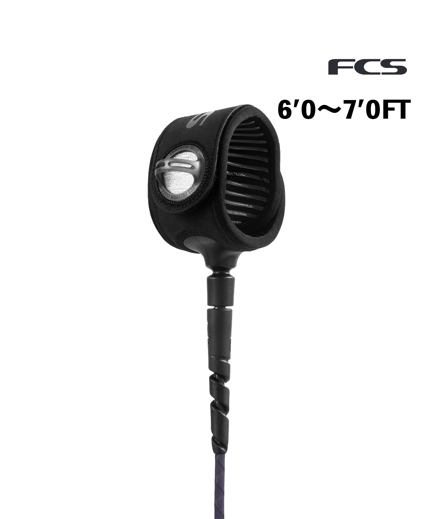FCS エフシーエス FREEDOM HELIX LEASH - ALL ROUND Smoke サーフィン リーシュコード ムラサキスポーツ(SKW-6.00ft)