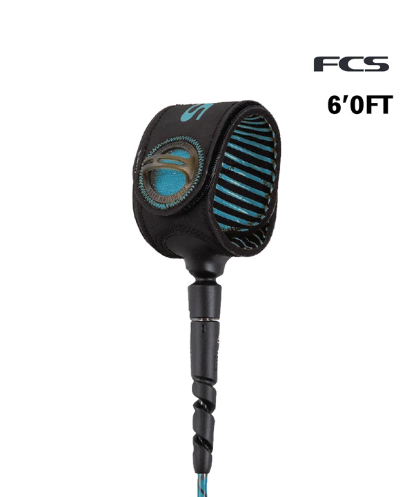 FCS エフシーエス FREEDOM HELIX LEASH - COMP 6'00FT サーフィン リーシュコード ムラサキスポーツ