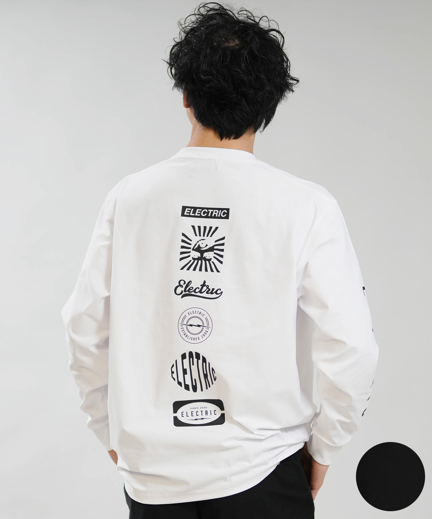 Electric エレクトリック 長袖 Tシャツ ロンT メンズ LOGOS DRY L S