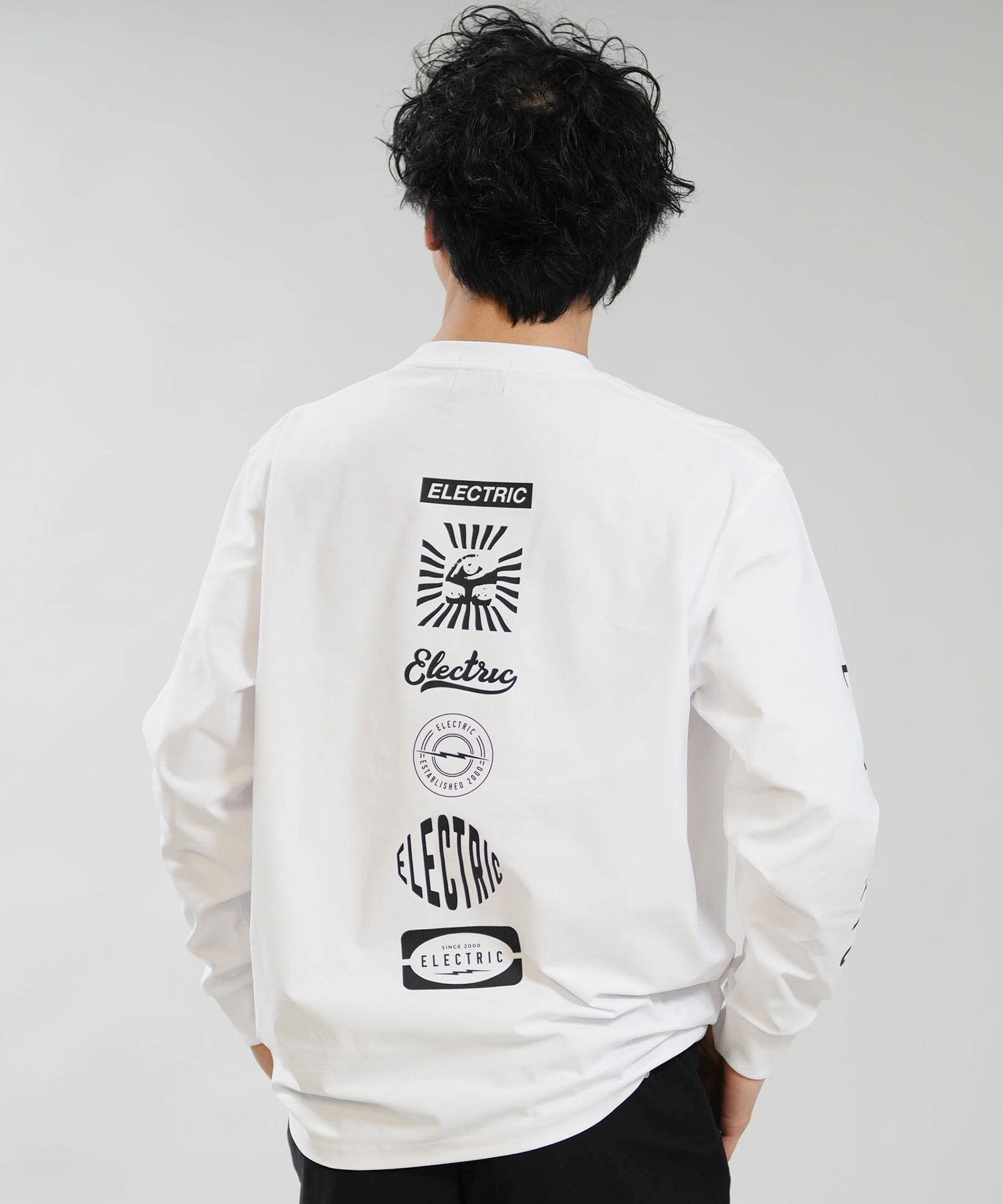 Electric エレクトリック 長袖 Tシャツ ロンT メンズ LOGOS DRY L S