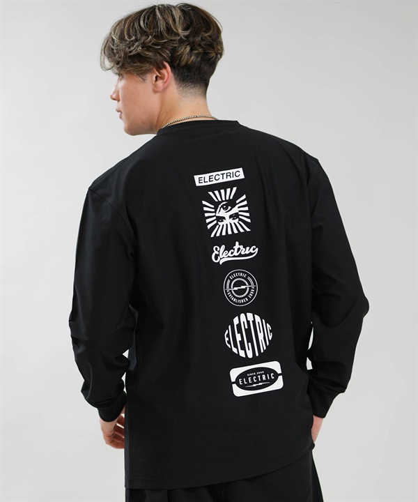 Electric エレクトリック 長袖 Tシャツ ロンT メンズ LOGOS DRY L S TEE E26STM01 ムラサキスポーツ限定