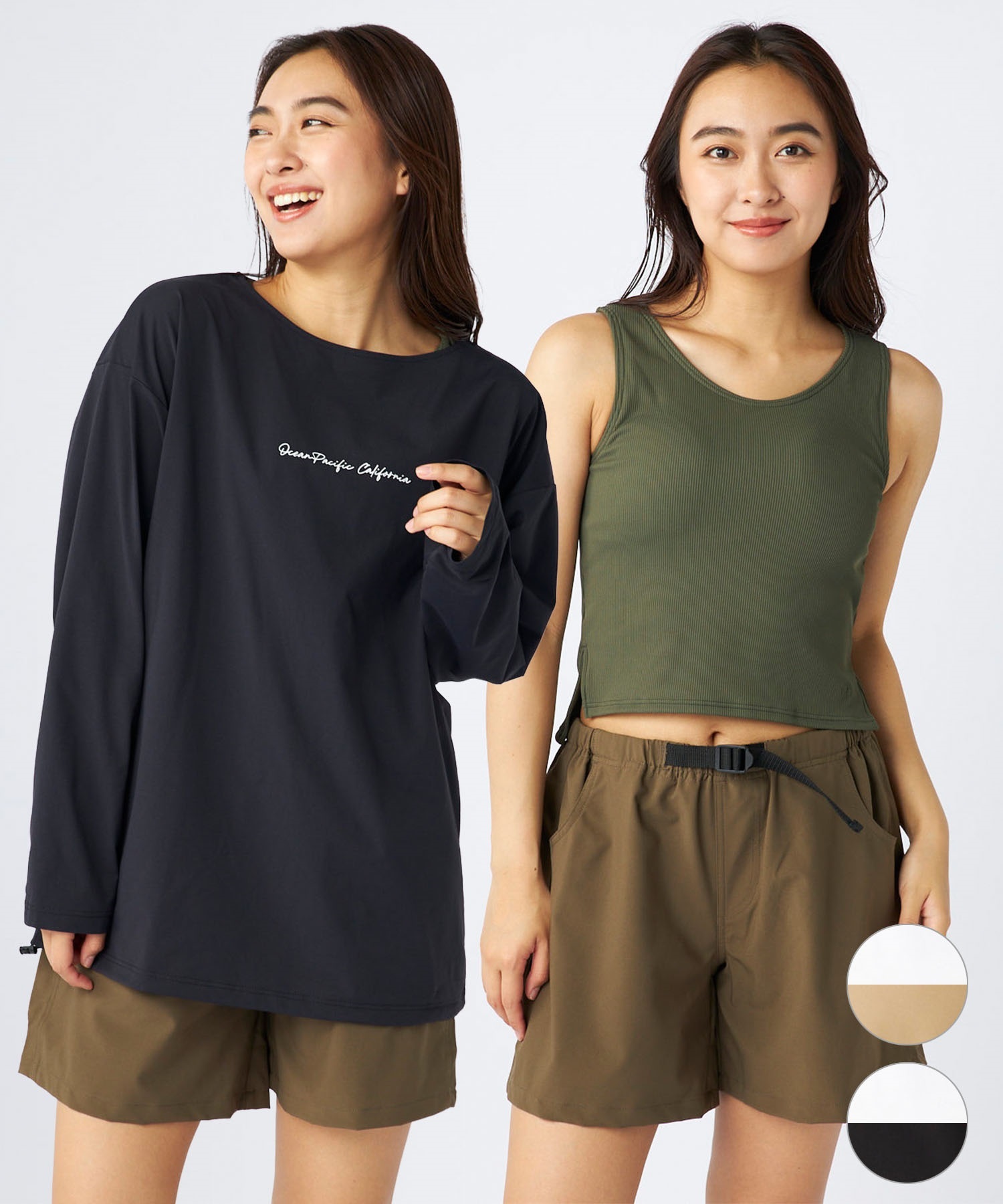 OP オーシャンパシフィック 水着 4点セット レディース タンキニ 長袖