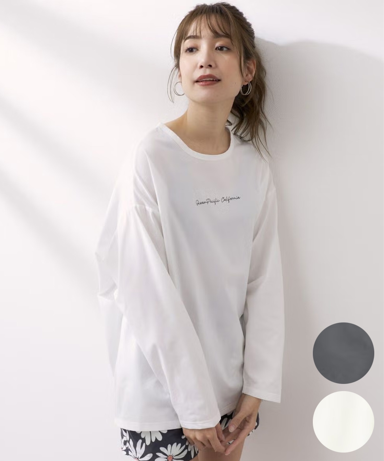 オーシャンフリークス　ラコツライトミディアム OP オーシャンパシフィック 水着 ラッシュガード 長袖 Tシャツ ロンT