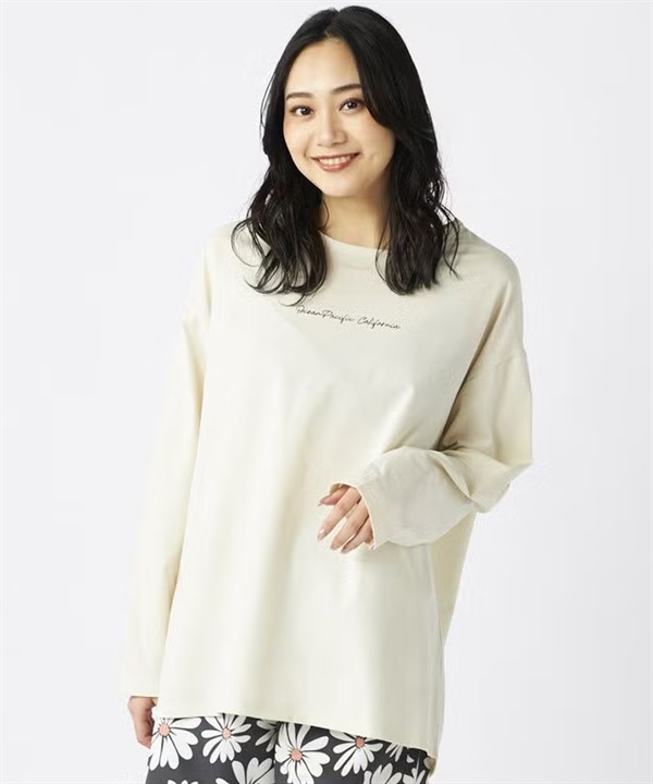 OP オーシャンパシフィック 水着 ラッシュガード 長袖 Tシャツ ロンT レディース 525465