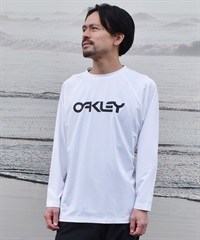 FOX メンズ　長袖ラッシュガード BR【S】新品未使用　タグ付 OAKLEY オークリー 水着 ラッシュガード 長袖 Tシャツ ロンT メンズ