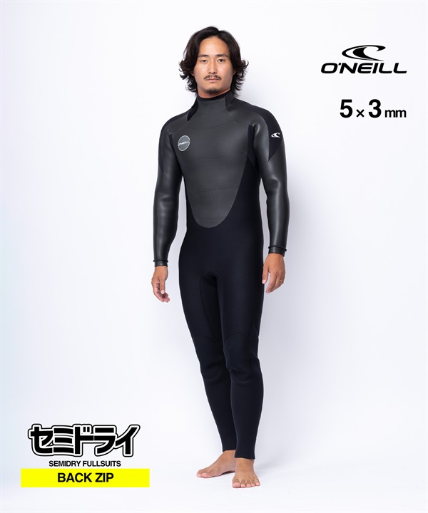 ONEILL オニール バックジップ MR ZZ SD MFW-106A6 ウェットスーツ セミドライ メンズ