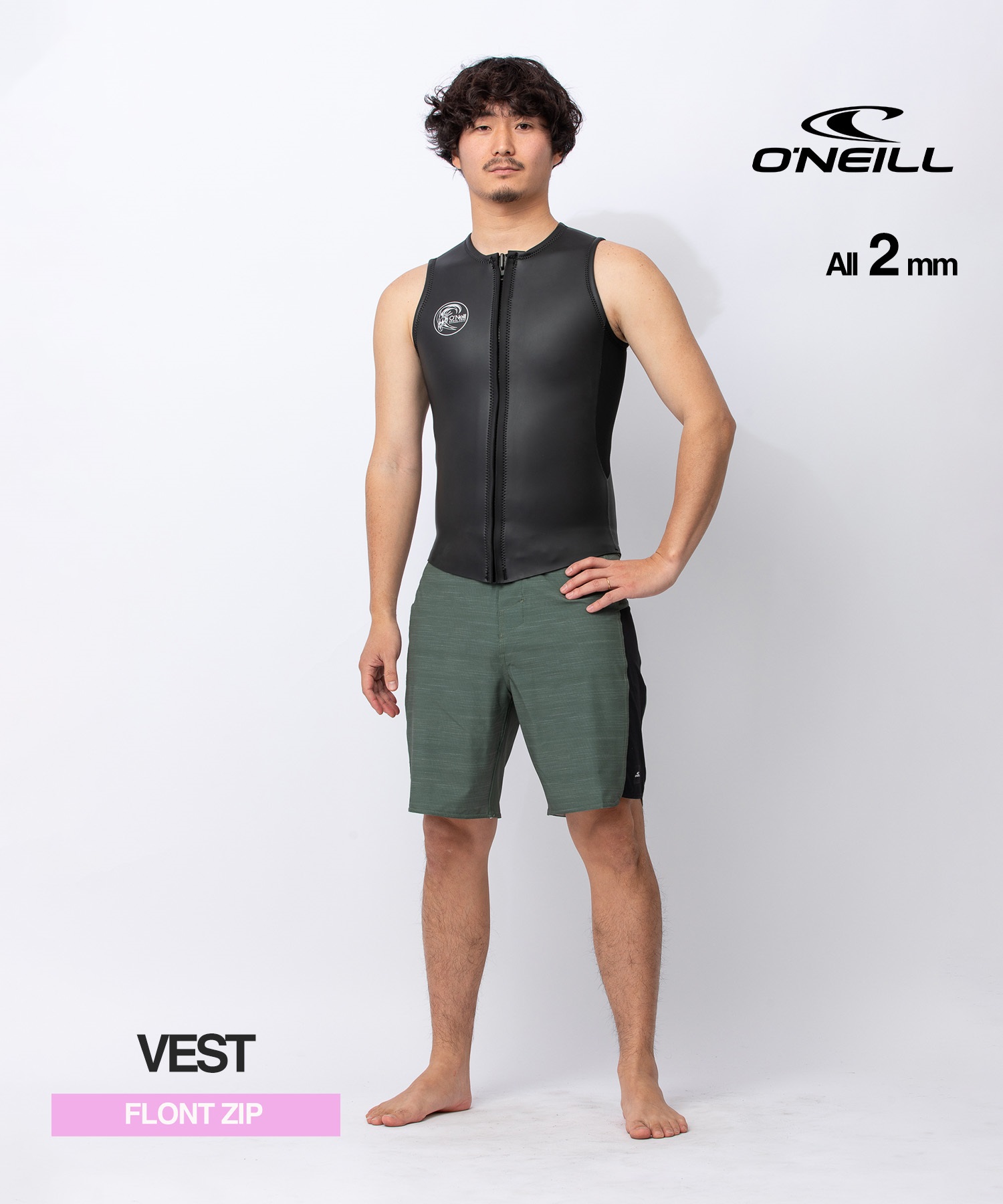 ONEILL オニール フロントジップ スーパーライトクラシック2 WSS-307A5