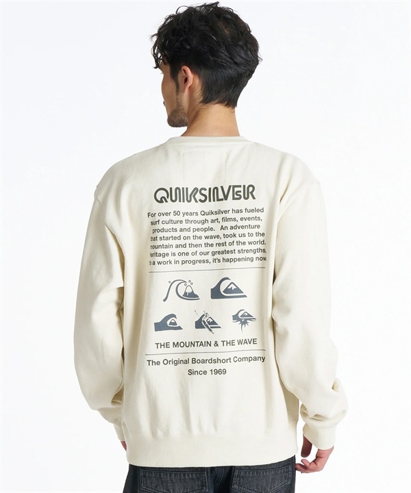 QUIKSILVER クイックシルバー トレーナー スウェット メンズ ロゴ バックプリント 裏毛 QPO264004