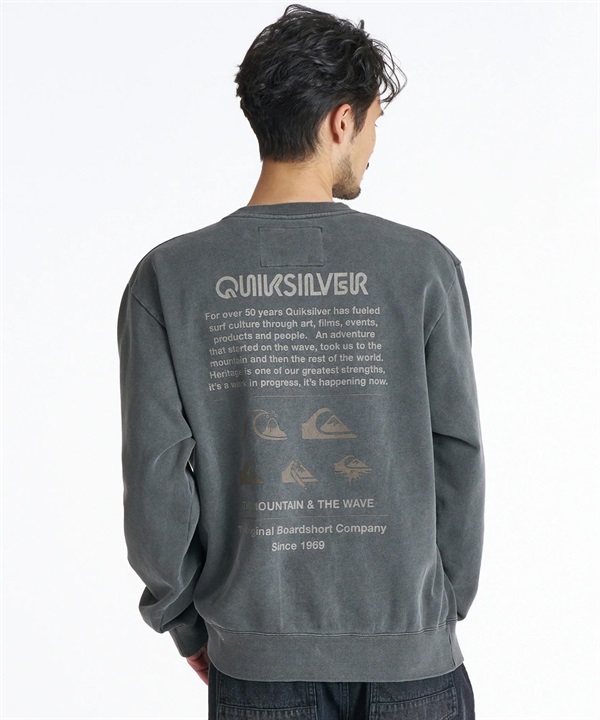QUIKSILVER クイックシルバー トレーナー スウェット メンズ ロゴ バックプリント 裏毛 QPO264004