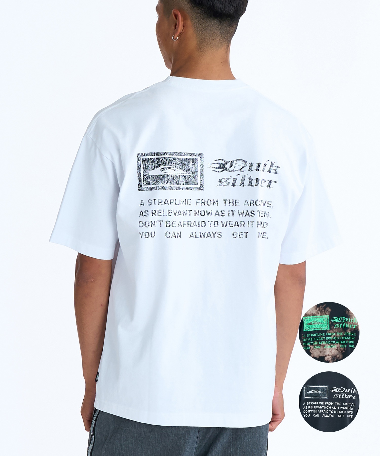 QUIKSILVER クイックシルバー 半袖 Tシャツ メンズ バックプリント BW