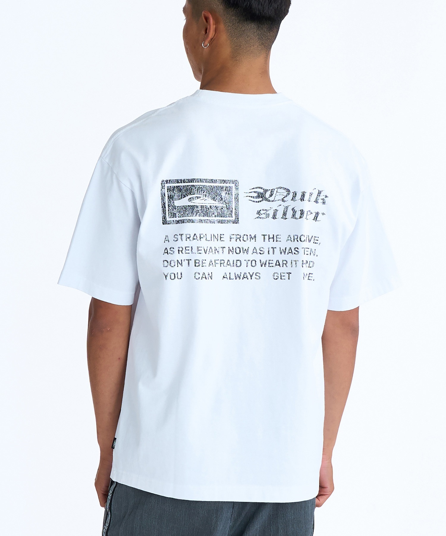 QUIKSILVER クイックシルバー 半袖 Tシャツ メンズ バックプリント BW