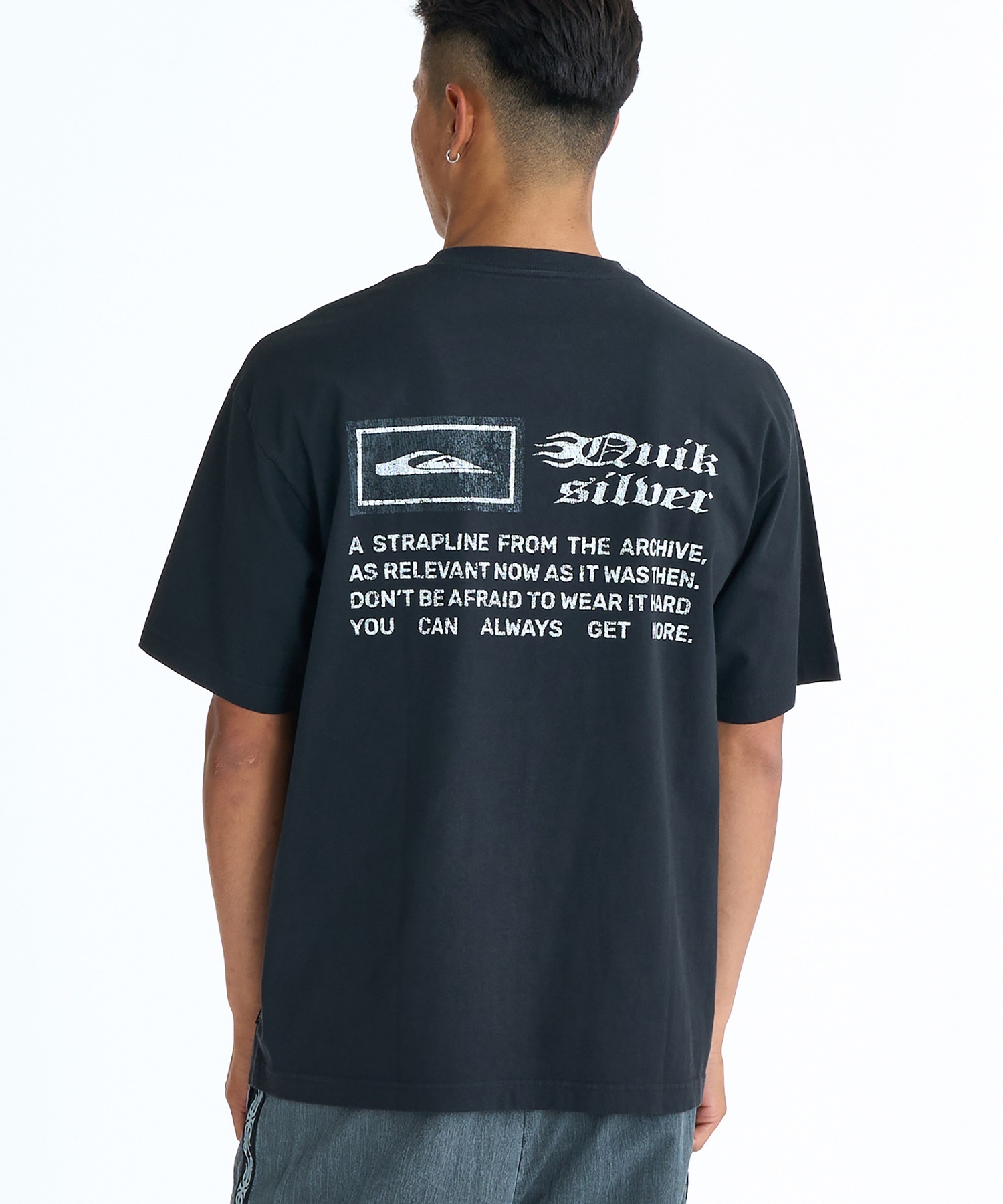 QUIKSILVER クイックシルバー 半袖 Tシャツ メンズ バックプリント BW