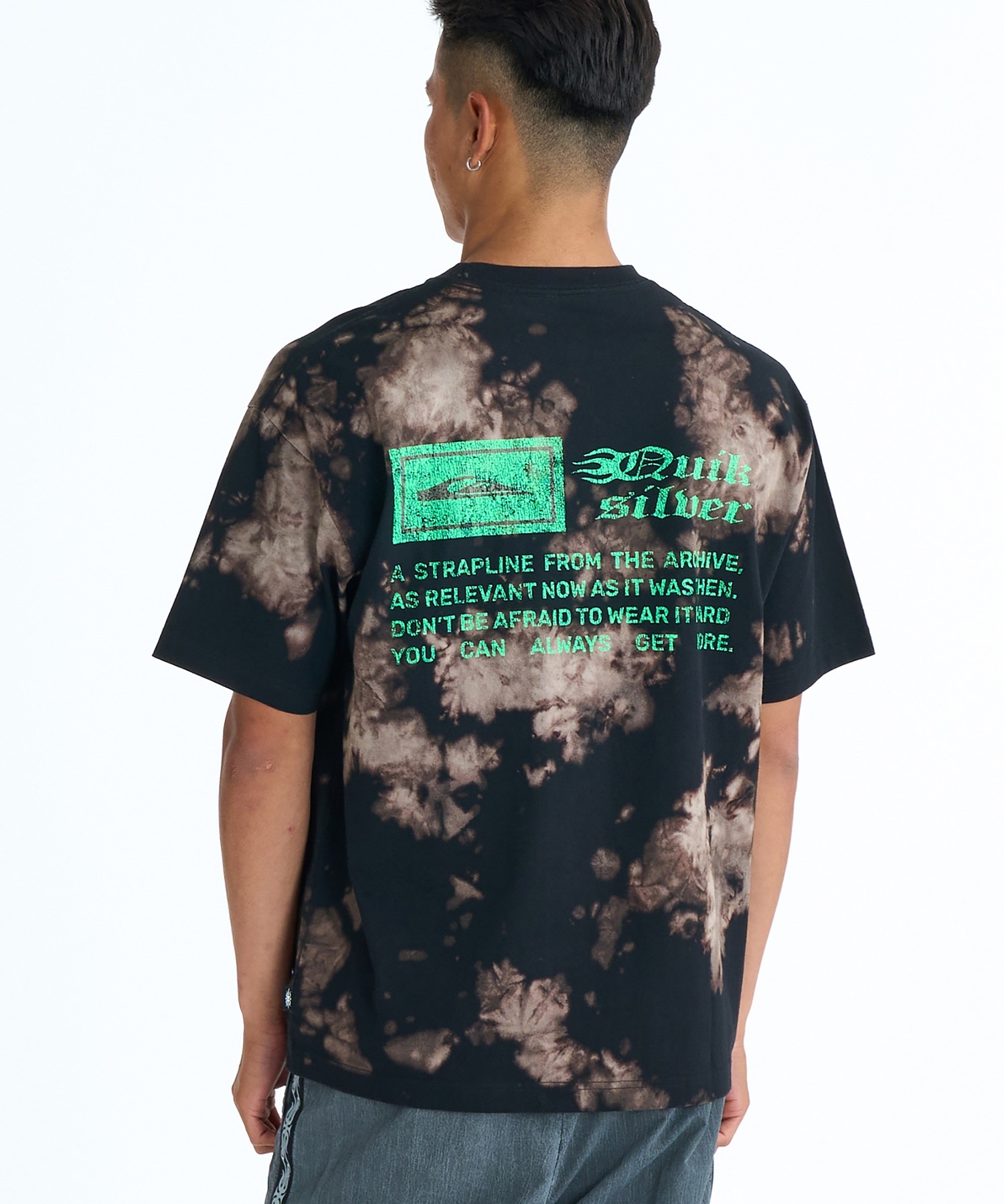 QUIKSILVER クイックシルバー 半袖 Tシャツ メンズ バックプリント BW