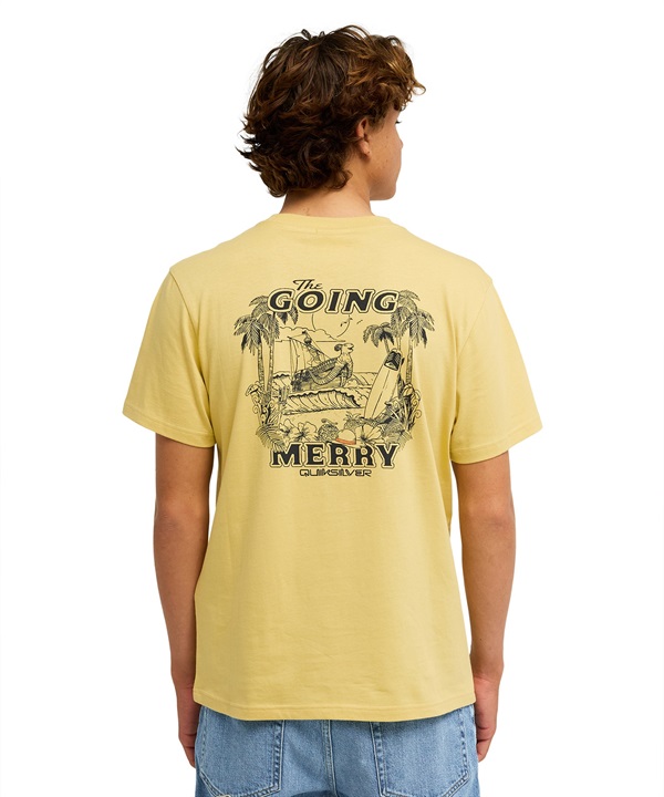 QUIKSILVER クイックシルバー  半袖 Tシャツ メンズ コラボ ONE PIECE X QUIKSILVER MERRY SS EQYZT08510