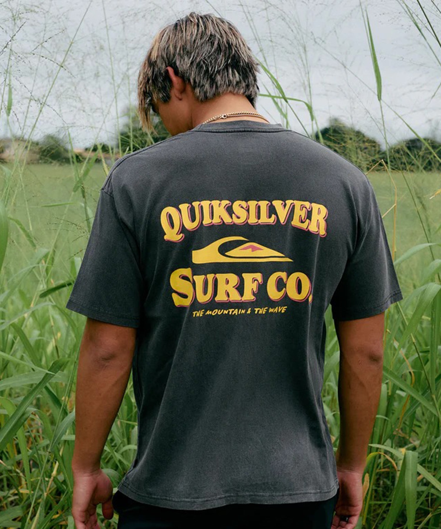 QUIKSILVER クイックシルバー 半袖 Tシャツ メンズ バックプリント