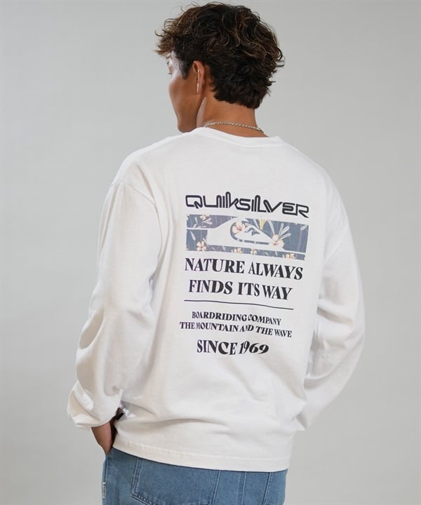 QUIKSILVER クイックシルバー 長袖 Tシャツ ロンT メンズ バックプリント NEW HOLMES LT QLT264610M ムラサキスポーツ限定