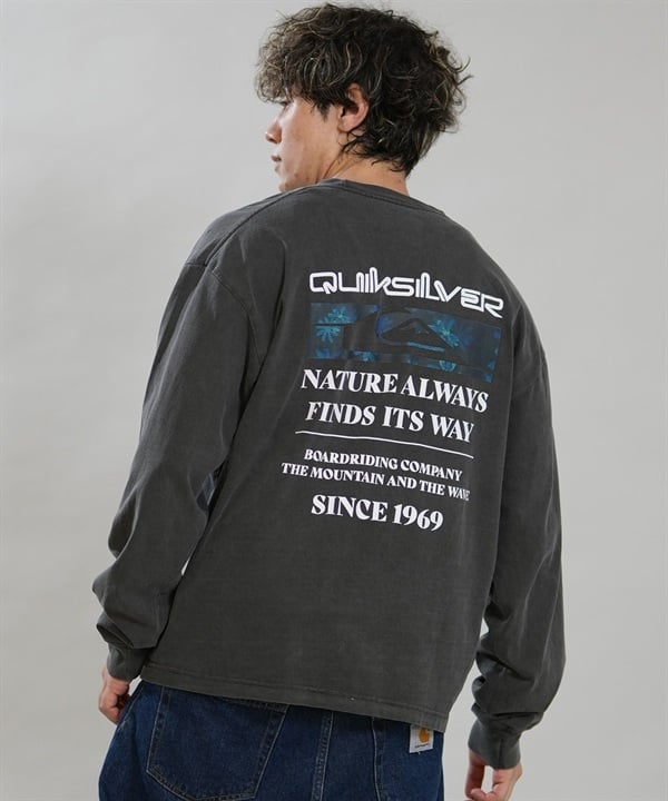 QUIKSILVER クイックシルバー 長袖 Tシャツ ロンT メンズ バックプリント NEW HOLMES LT QLT264610M ムラサキスポーツ限定