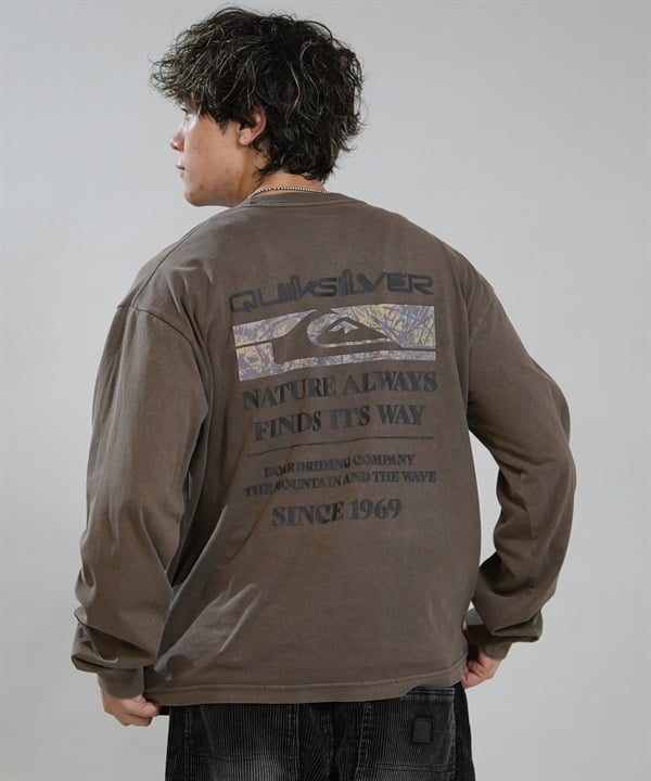 QUIKSILVER クイックシルバー 長袖 Tシャツ ロンT メンズ バックプリント NEW HOLMES LT QLT264610M ムラサキスポーツ限定