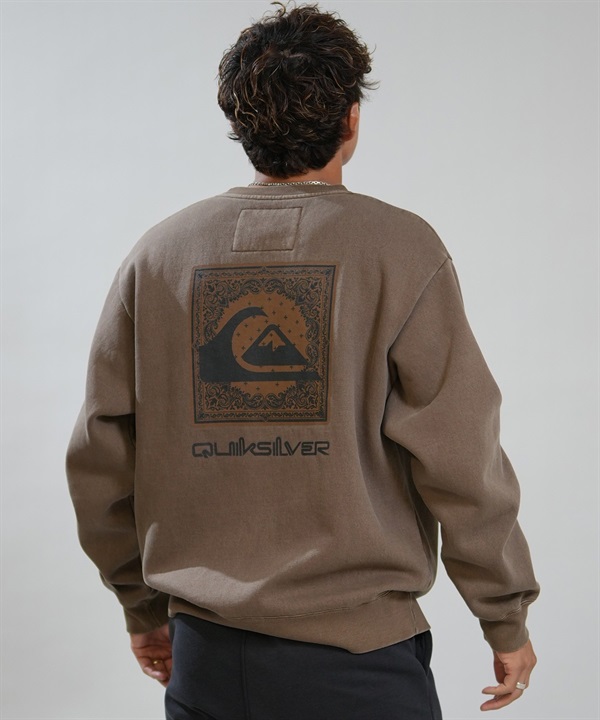 QUIKSILVER クイックシルバー トレーナー スウェット ロンT メンズ バックプリント QS BOX CREW 26FW QPO264602M ムラサキスポーツ限定
