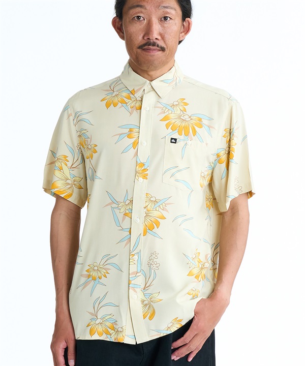 QUIKSILVER クイックシルバー 半袖 シャツ メンズ 花柄 COASTAL FLORAL SS EQYWT04681