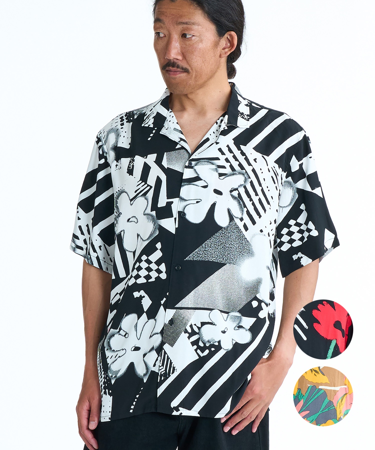 QUIKSILVER クイックシルバー 半袖 シャツ メンズ 花柄 SAFE PARADISE