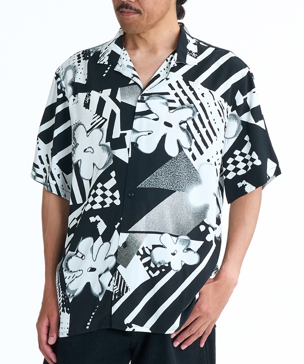 QUIKSILVER クイックシルバー 半袖 シャツ メンズ 花柄 SAFE PARADISE SS EQYWT04691