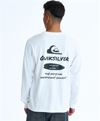 QUIKSILVER クイックシルバー 長袖 Tシャツ ロンT メンズ バックプリント NEW HD LT QLT261001(WHT-M)