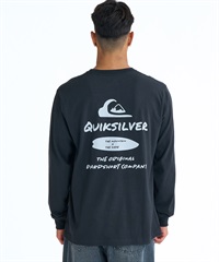 QUIKSILVER クイックシルバー 長袖 Tシャツ ロンT メンズ バックプリント NEW HD LT QLT261001(BLK-M)