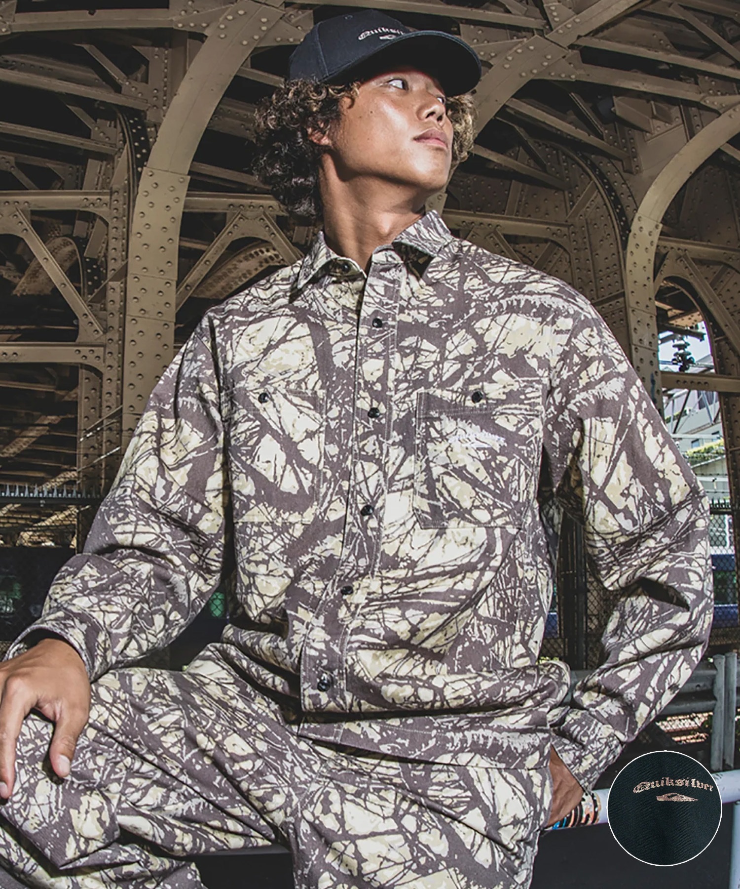 QUIKSILVER クイックシルバー 長袖 シャツ メンズ チノツイル