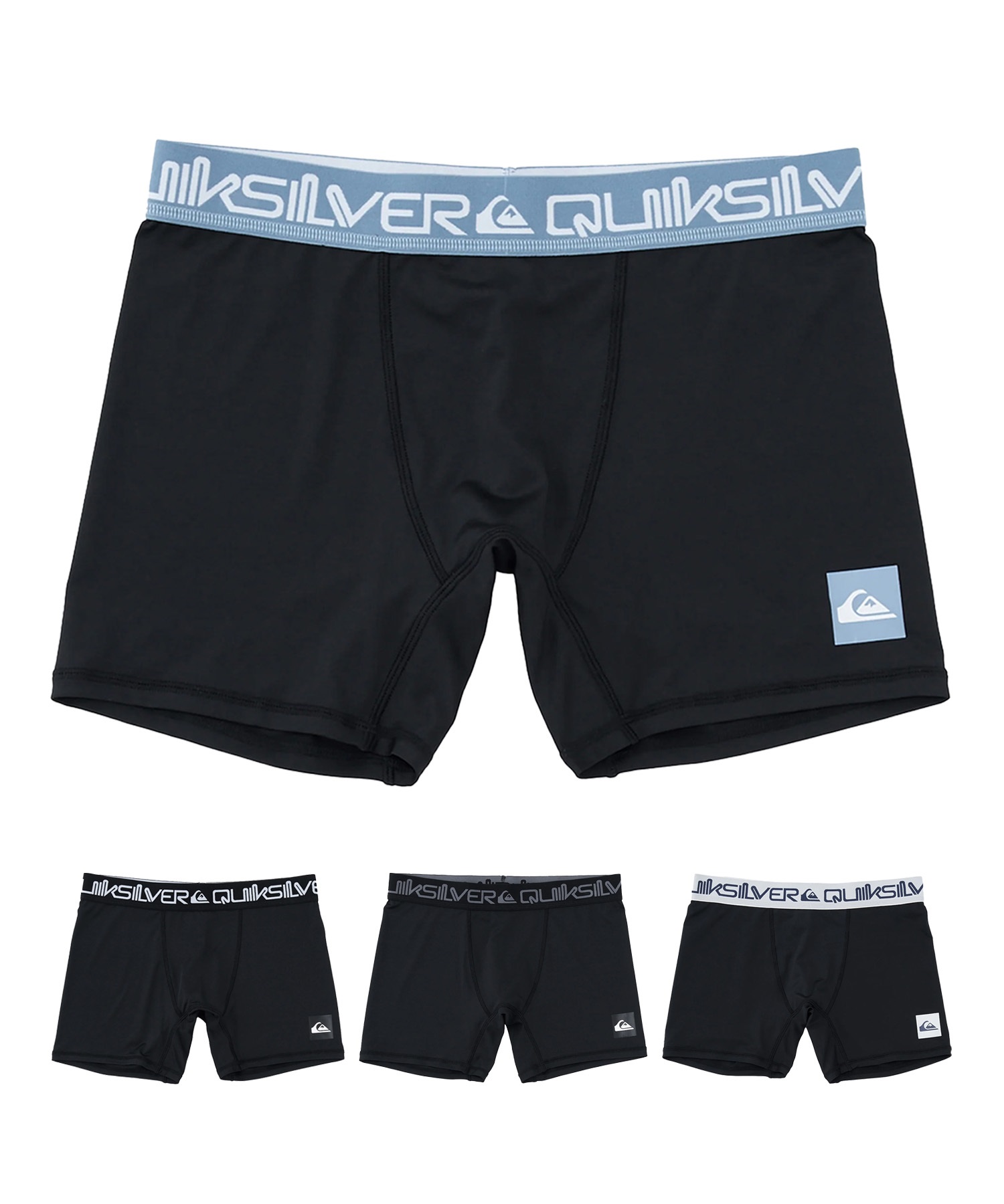 QUIKSILVER クイックシルバー 水着 インナー メンズ サーフインナー ボクサーショーツ UVカット 速乾 水陸両用 QUD261002(BLK2-S)