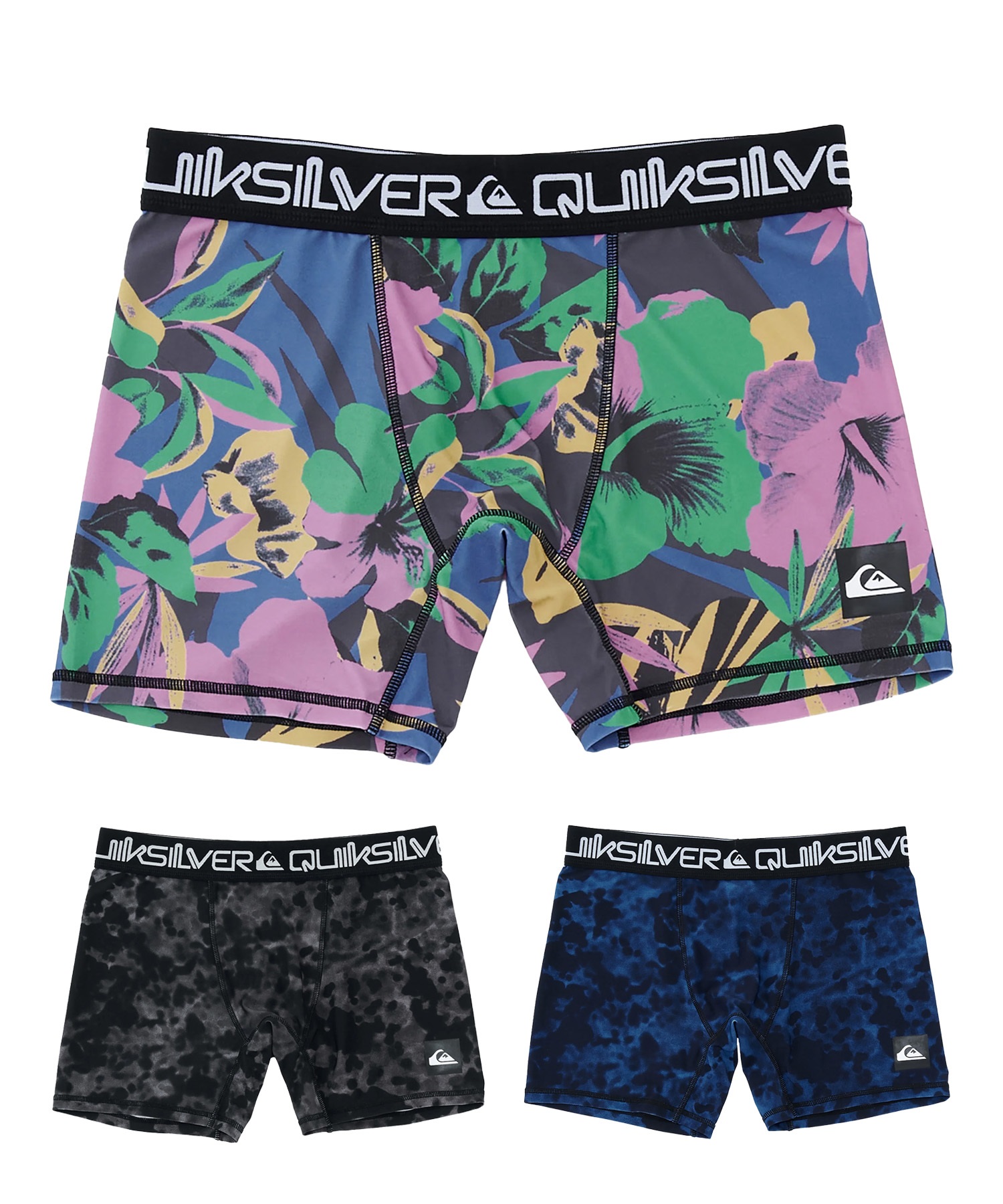 QUIKSILVER クイックシルバー 水着 インナー メンズ サーフインナー ボクサーショーツ UVカット 速乾 水陸両用 QUD261004(BLU-S)