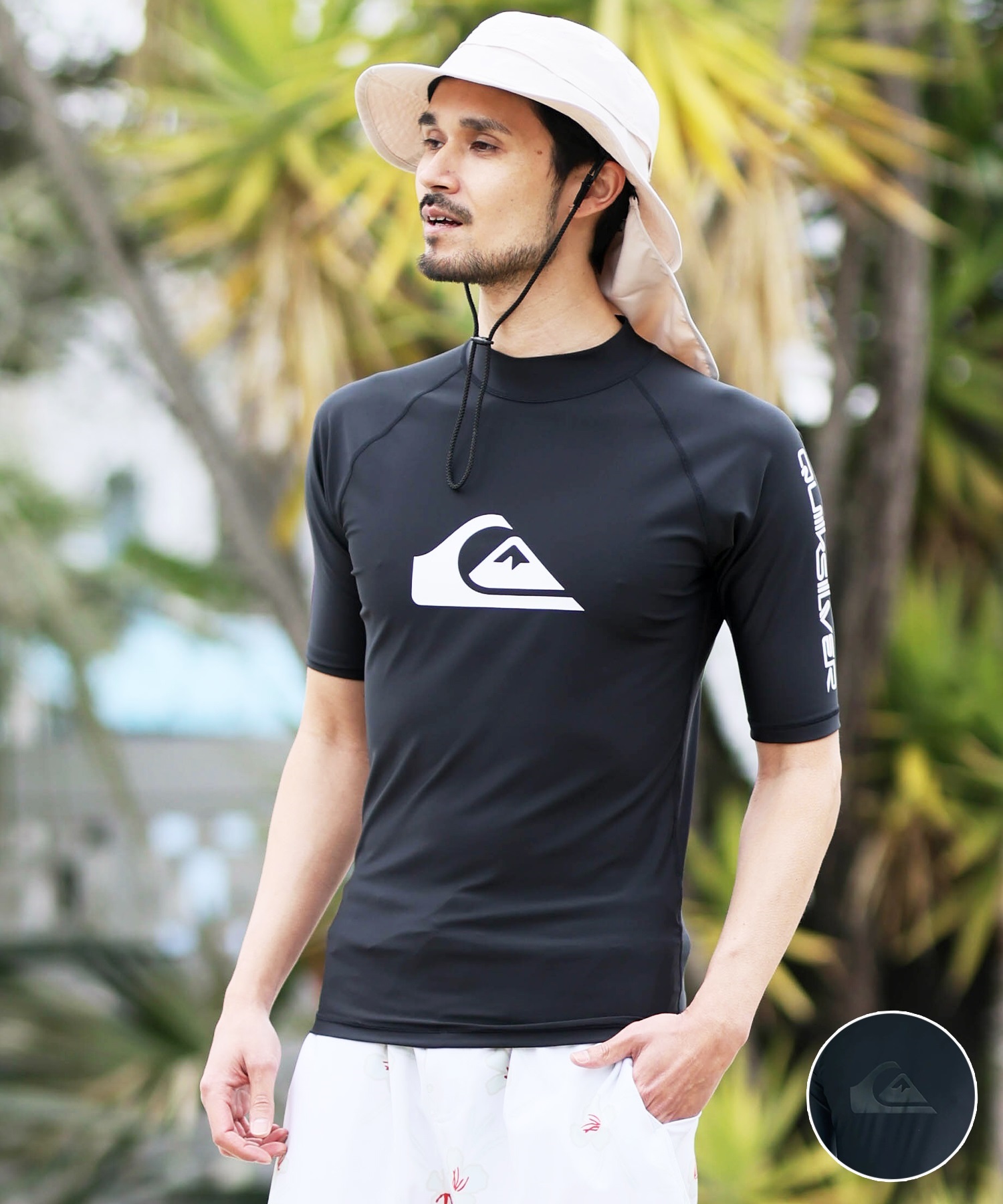 QUIKSILVER クイックシルバー 半袖 ラッシュガード メンズ ALL TIME SR