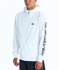 QUIKSILVER クイックシルバー 水着 ラッシュガード ジップアップ パーカー メンズ UVカット 接触冷感 速乾 水陸両用 QLY261009(WHT-M)