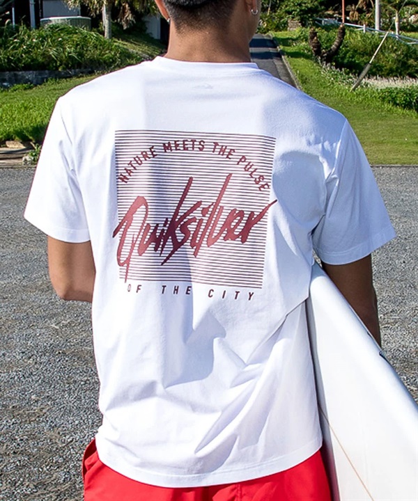 QUIKSILVER クイックシルバー 水着 ラッシュガード 半袖 Tシャツ メンズ UVカット 軽量 速乾 水陸両用 QLY261019