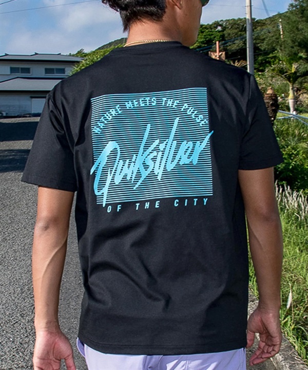 QUIKSILVER クイックシルバー 水着 ラッシュガード 半袖 Tシャツ メンズ UVカット 軽量 速乾 水陸両用 QLY261019